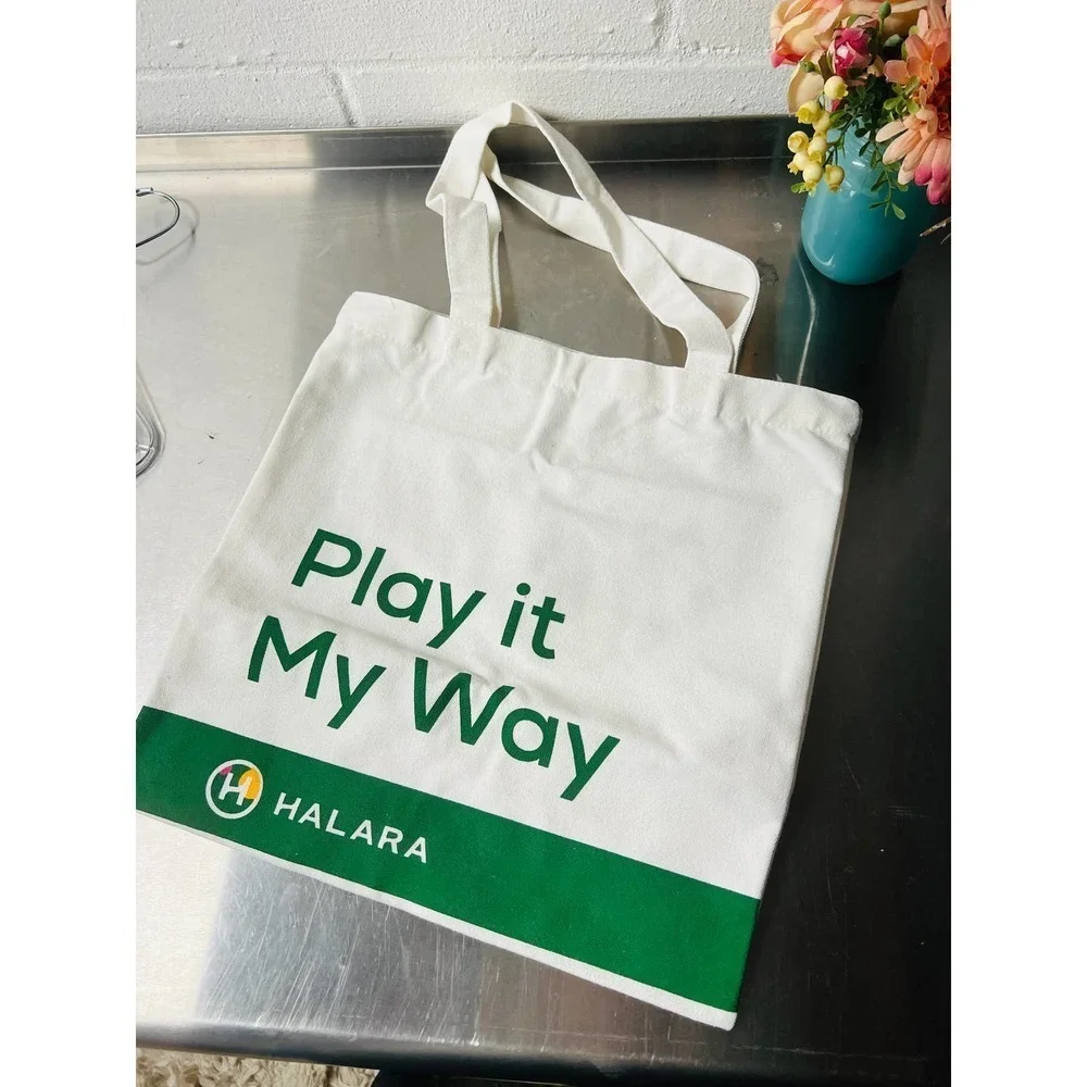 Halara Play it My Way Canvas Tote Bag